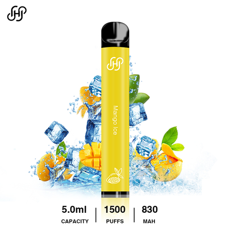 Giao hàng nhanh có hàng Bút Vape dùng một lần 1500 nhát 5.0 ml Thuốc lá điện tử dùng một lần Trung Quốc Bút Vape dùng một lần